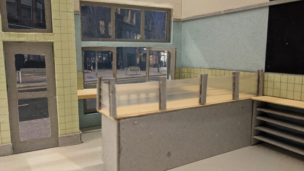 Scale Card Model of an Interior