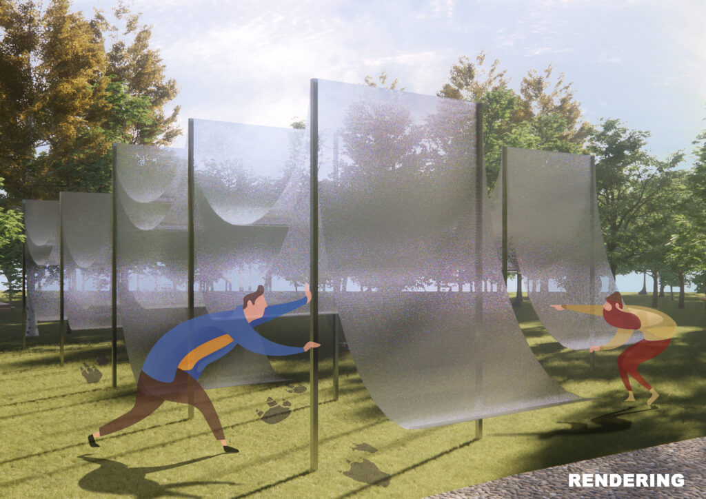 Explore the park for traces of "alien life".